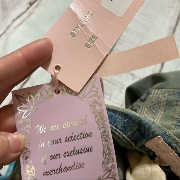 FANCY COLLECTION JEANS dirty wash women’s boot cut flare Vintage Y2K size 29 NWT - Picture 2 of 14